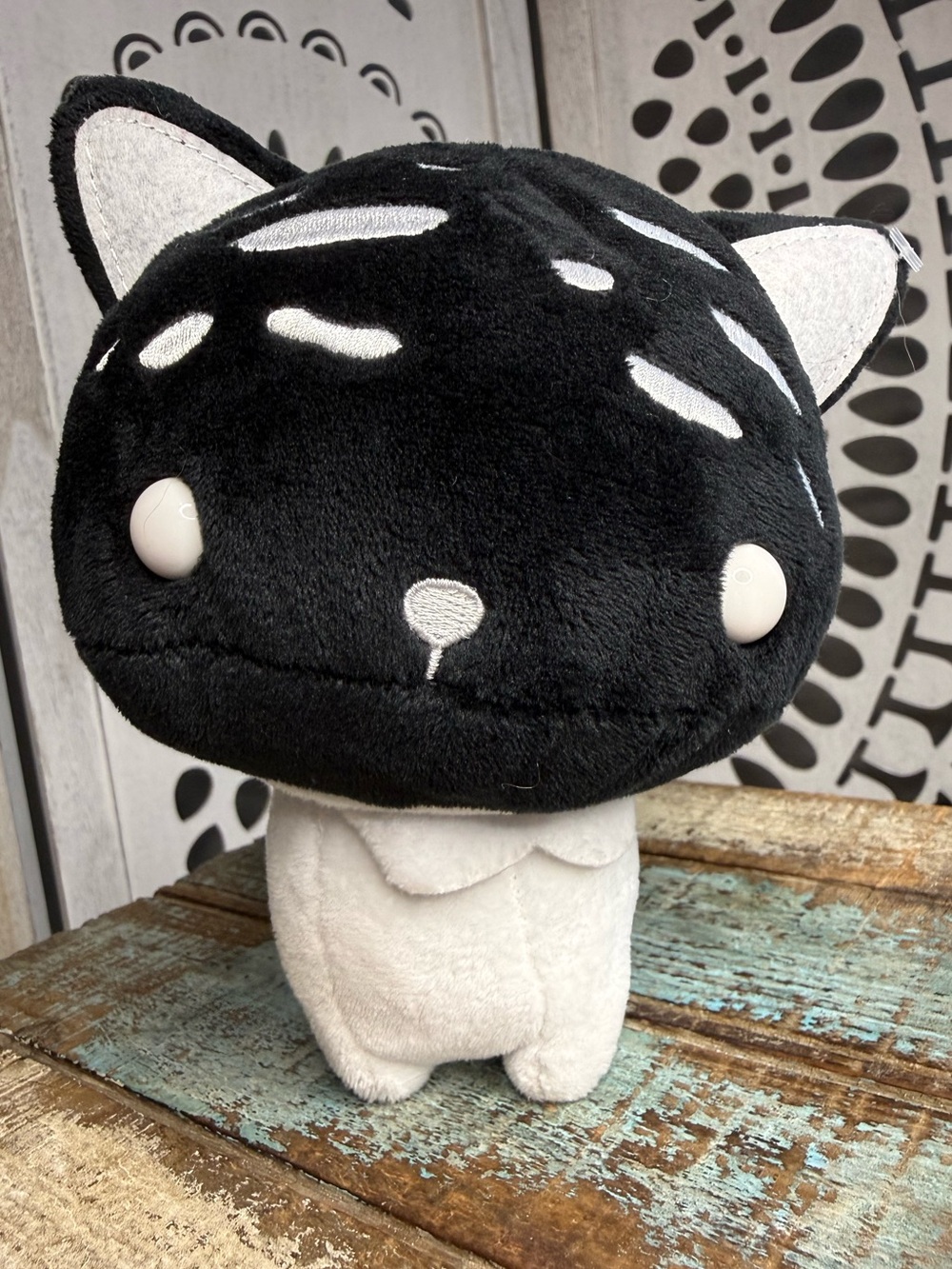 Stitchmind Mewshroom Plush Black Fungapuss Cat Mushroom Indie Art Toy SOLD OUT